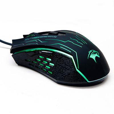 Mouse de joc cu fir USB cu clic liniștit de 3200 DPI Ergonomie pentru jucători Mouse optic cu 6 butoane pentru PC Mac Joc pentru laptop LOL Dota 2