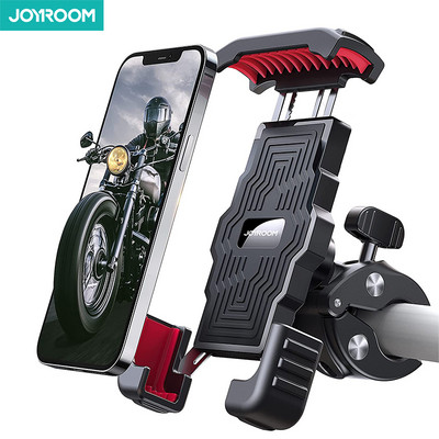 Монтаж на държача за телефон за мотоциклет Joyroom, 15 s, бързо инсталиране с едно натискане, 1 s автоматично заключване и освобождаване, широко за телефон 4,7"-7"