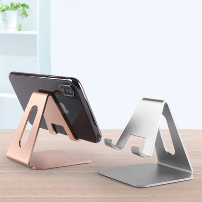 Fém mobiltelefon tartó állvány asztali alumínium ötvözet táblagép tartó iPhone IPad Xiaomi univerzális asztali mobiltelefon állványhoz