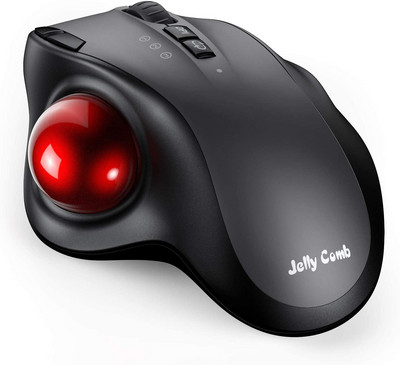 SeenDa Wireless Trackball Mouse 2.4G+Dual Bluetooth 4.0 Εργονομικό ποντίκι Επαναφορτιζόμενο ποντίκι για Mac Windows Υπολογιστής Φορητός υπολογιστής