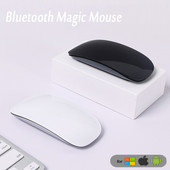 Mouse fără fir magic Bluetooth 5.0, rolă tactilă silențioasă, reîncărcabilă, 1600 DPI, șoareci de computer ultra subțiri pentru laptop Apple Mac PC