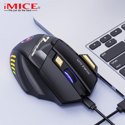RYRA uzlādējams bezvadu peles atskaņotājs datoru RGB spēļu pelēm Bluetooth 2.4G USB peles klusas ergonomiskas peles klēpjdatoram