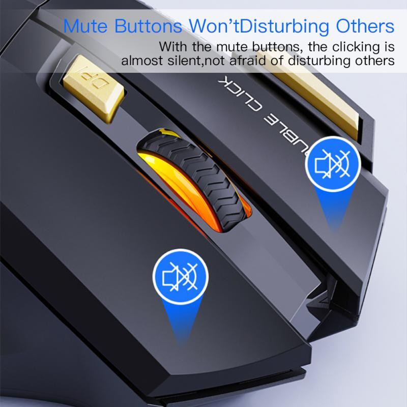 RYRA Nabíjateľná bezdrôtová herná myš pre počítač RGB herné myši Bluetooth 2.4G USB myš Tichá ergonomická myš pre notebook PC