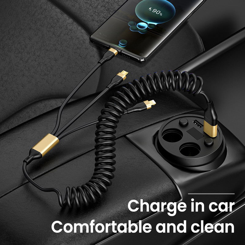 5A 3u2 1.8M opružni kabel od legure za iPhone USB Type C do 8Pin TypeC Micro Data kabel Kabel za brzo punjenje za Huawei Sansung Xiaomi