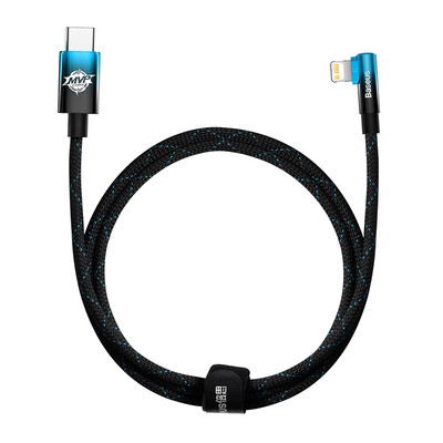 Baseus 20W könyökös USB kábel iPhone 13 12 11 Pro Max Xs X 8 Plus kábel Gyorstöltő kábel játéktöltő kábel telefonhoz