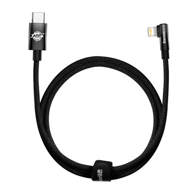Baseus 20W könyökös USB kábel iPhone 13 12 11 Pro Max Xs X 8 Plus kábel Gyorstöltő kábel játéktöltő kábel telefonhoz