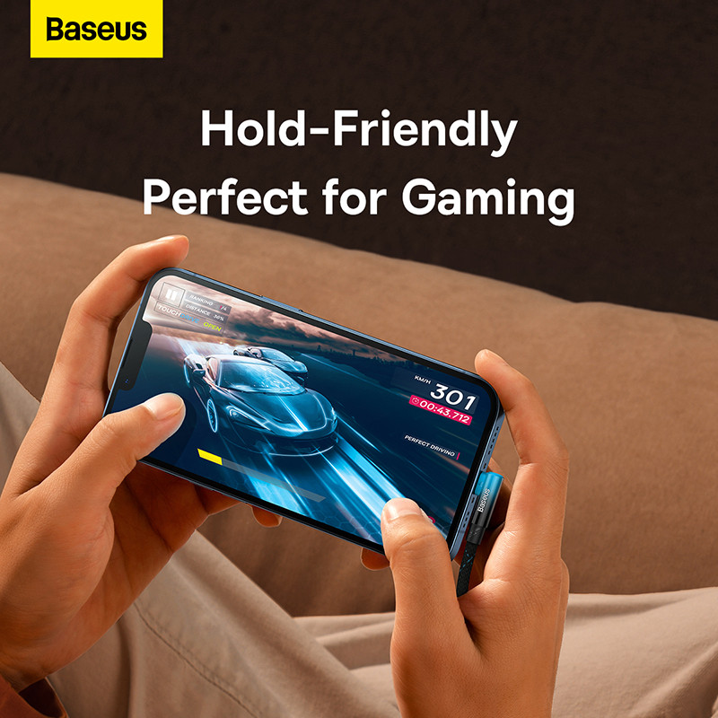 Baseus 20W könyökös USB kábel iPhone 13 12 11 Pro Max Xs X 8 Plus kábel Gyorstöltő kábel játéktöltő kábel telefonhoz