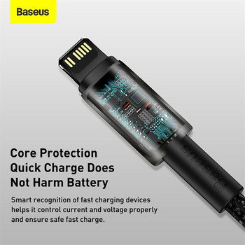 Кабел за бързо зареждане Baseus PD Type C to Lighting 20W за iPhone 13 12 11 pro Macbook PD Charger Sync кабел за данни USB C USB-C кабел