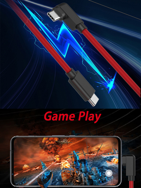 Cablu de încărcare rapidă PD QC 55W 66W 6A pentru Nubia Red Magic 5S 6 6S 6R Z30 Pro 6A Cablu de date pentru jocuri tip C la USB C original