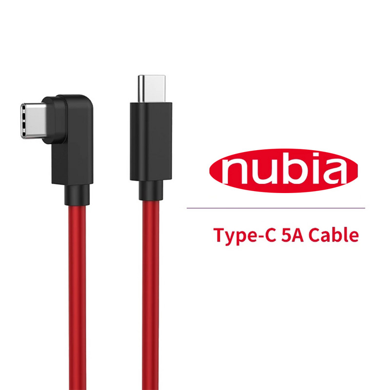 Cablu de încărcare rapidă PD QC 55W 66W 6A pentru Nubia Red Magic 5S 6 6S 6R Z30 Pro 6A Cablu de date pentru jocuri tip C la USB C original