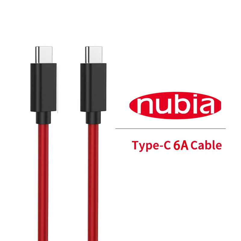 Cablu de încărcare rapidă PD QC 55W 66W 6A pentru Nubia Red Magic 5S 6 6S 6R Z30 Pro 6A Cablu de date pentru jocuri tip C la USB C original