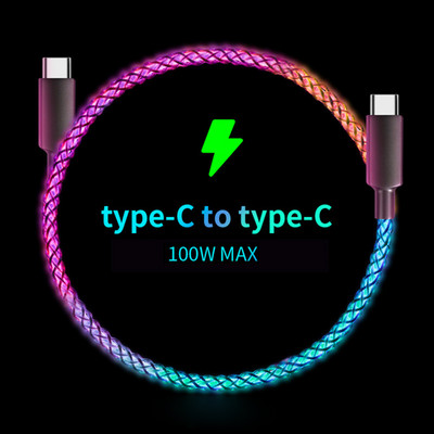 6A 1M tip C rasvjetni kabel RGB brzo punjenje Punjač za mobilni telefon za iPhone 13 Pro USB-C podatkovni kabel za iPhone 12 Xiaomi Redmi