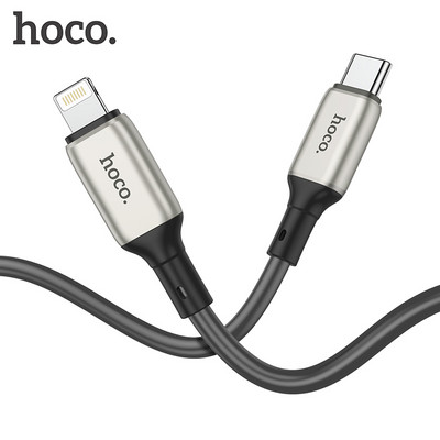 HOCO PD Type C iki apšvietimo kabelis skirtas iPhone 13 12 Pro Xs Max XR Macbook 20W PD 3A greito įkrovimo sinchronizavimo duomenų laidas alkūnės USB C laidas