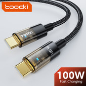 Toocki 100 W USB C - USB C típusú kábel USBC PD gyorstöltő kábel USB-C típusú C vezetékes kábel Macbookhoz Samsung Xiaomi POCO