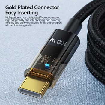 Toocki 100W USB C σε καλώδιο USB τύπου C USBC PD Καλώδιο γρήγορης φόρτισης Καλώδιο φόρτισης USB-C Καλώδιο τύπου C για Macbook Samsung Xiaomi POCO