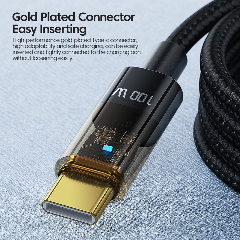Toocki 100 W USB C - USB C típusú kábel USBC PD gyorstöltő kábel USB-C típusú C vezetékes kábel Macbookhoz Samsung Xiaomi POCO