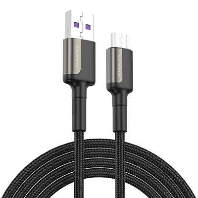 KUULAA Micro USB kábel 3A nejlon gyorstöltő USB adatkábel Samsung Xiaomi LG Tablet Android mobiltelefonhoz USB töltőkábel