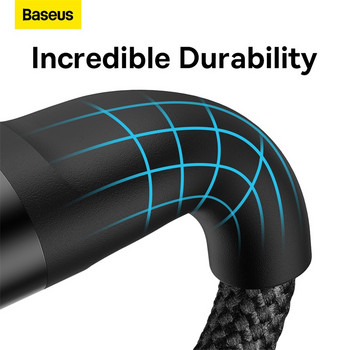 Baseus 3 σε 1 Καλώδιο USB C PD20W 100W QC18W Καλώδιο φορτιστή τηλεφώνου Καλώδιο Micro USB Type C για iPhone 13 12 Samsung Xiaomi HUAWEI