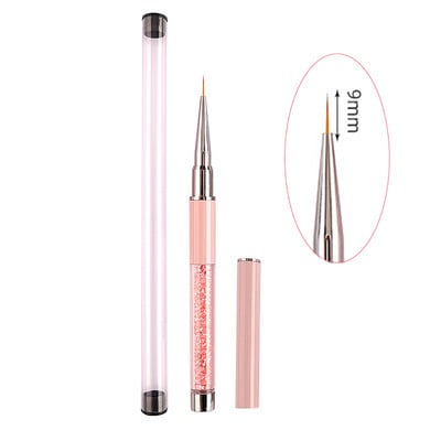 1db Pinceau Nail Art ecsetek manikűr vonalhoz Festés fekete toll ecsetcsíkos százszorszép akril színátmenetes árnyékoló UV gél ecsetek
