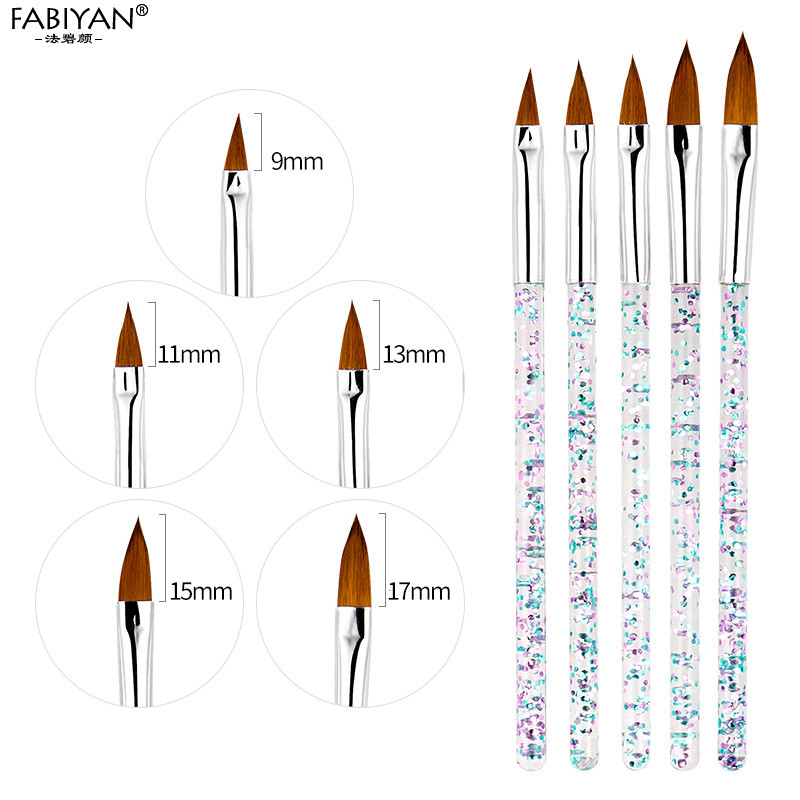 8db/szett Nail Art Liner festő ecset Kristály akril UV gél ecset csík virág festés faragás rajztoll manikűr eszközök