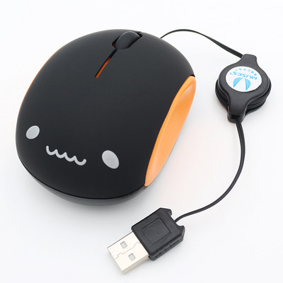 mini računalni miš Mali slatki miš za djevojčice Crtani USB kreativni žičani miš za prijenosno računalo Tihi miš za Mac prijenosno računalo 1200dpi