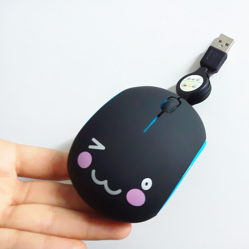 mini računalni miš Mali slatki miš za djevojčice Crtani USB kreativni žičani miš za prijenosno računalo Tihi miš za Mac prijenosno računalo 1200dpi