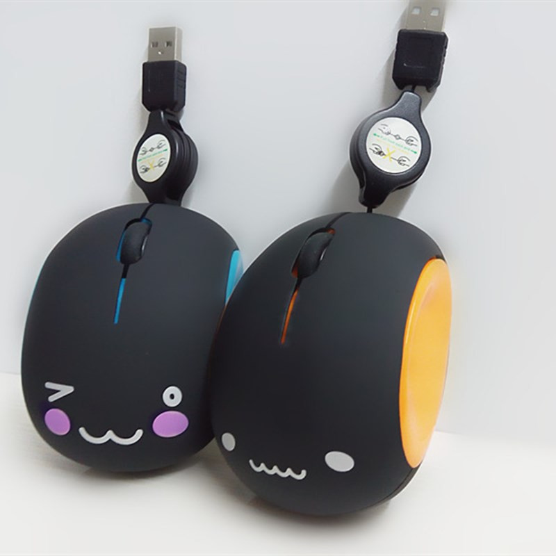 mini računalni miš Mali slatki miš za djevojčice Crtani USB kreativni žičani miš za prijenosno računalo Tihi miš za Mac prijenosno računalo 1200dpi