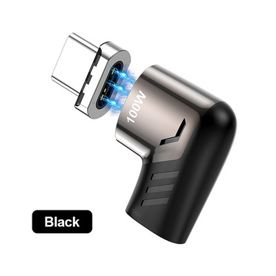 KUULAA 100 W mágneses USB Type C adapter MacBook Pro Elbow USB Type C töltőcsatlakozó Huawei mágneses USB-C adapterhez