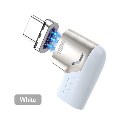 KUULAA 100 W mágneses USB Type C adapter MacBook Pro Elbow USB Type C töltőcsatlakozó Huawei mágneses USB-C adapterhez