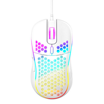 Üreges játék egér optikai ergonómiai vezetékes egér 7200DPI 6 gombos egér USB vezetékes egér számítógépes irodai egerekhez laptopokhoz