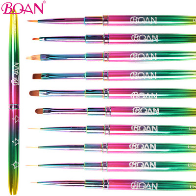 BQAN višebojna četka za nokte UV gel četka za manikuru Gel četka za nail art liner kist kist za crtanje slikanje alati za manikuru