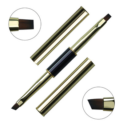 Dual End Nail Art Stripes Lines Liner DIY Festőecset Folyékony Púder Akril UV GEL Extension Builder Francia rajztoll