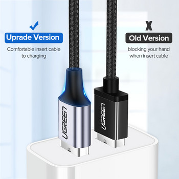 UGREEN USB C σε USB A Καλώδιο USB-C Φορτιστής Τύπου C Καλώδιο δεδομένων γρήγορης φόρτισης για Samsung Galaxy S9 Huawei P30 Καλώδιο USB γρήγορης φόρτισης