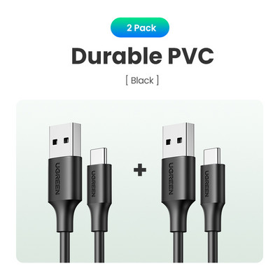 UGREEN USB C - USB A kábel USB-C töltő C típusú gyorstöltő adatkábel Samsung Galaxy S9 Huawei P30 gyorstöltő USB kábelhez