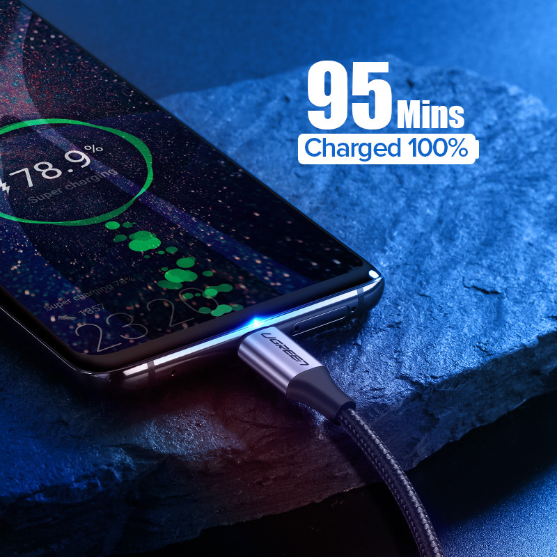UGREEN USB C - USB A kábel USB-C töltő C típusú gyorstöltő adatkábel Samsung Galaxy S9 Huawei P30 gyorstöltő USB kábelhez