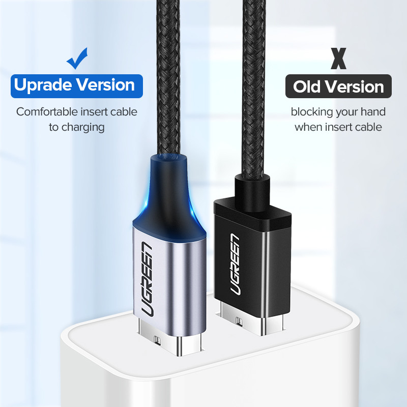 UGREEN USB C - USB A kábel USB-C töltő C típusú gyorstöltő adatkábel Samsung Galaxy S9 Huawei P30 gyorstöltő USB kábelhez