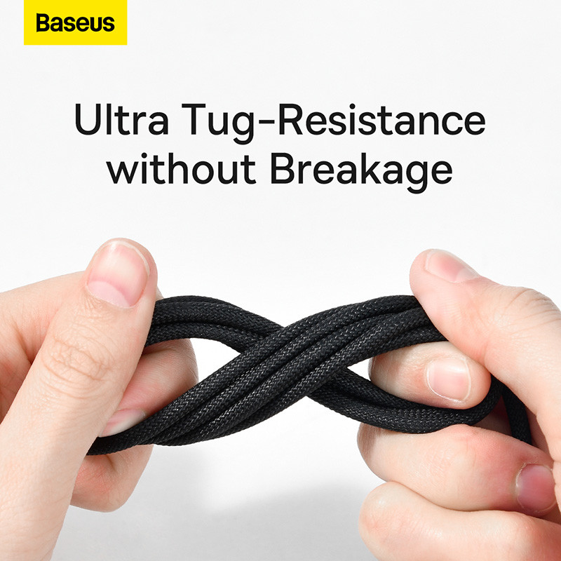Baseus 100 W USB Type C kábel Samsung Pro gyorstöltő vezetékes USB-C töltő adatkábel Huawei P30 Realme Oneplus Poco F3 készülékhez