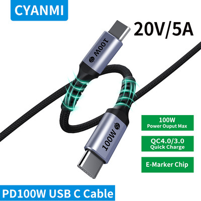 CYANMI 240W Καλώδιο USB Τύπου C Γραμμή τροφοδοσίας PD3.1 USB C σε USB C Για Nintendo Switch MacBook Fast Charging Cable 48V5A USB C PD100W