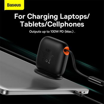 Baseus 100W 3 σε 1 καλώδιο USB C για iPhone 12 13 Φορτιστής Micro USB Type C Γρήγορη φόρτιση για Macbook Samsung Xiaomi ανασυρόμενο καλώδιο