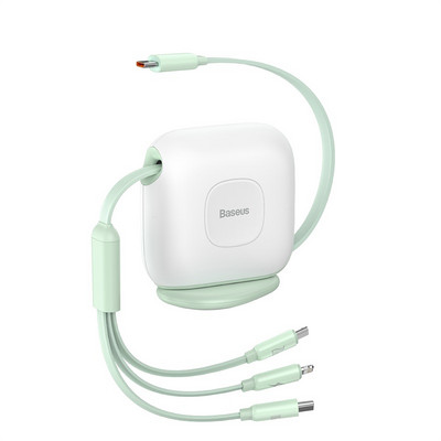 Baseus 100W 3 u 1 USB C kabel za iPhone 12 13 Punjač Micro USB Type C Brzo punjenje za Macbook Samsung Xiaomi Retractable Cord