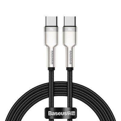 Kábel Baseus 100W USB C na USB Type-C pre MacBook Pro QC 4.0 PD, rýchlonabíjací kábel USB C pre Xiaomi Redmi Note 8 Pro Samsung S20