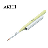 AKiHi 11 mm-es köröm propilén pigment festő ecsetek Nail Arts 3D virágtoll eszközök kupakkal