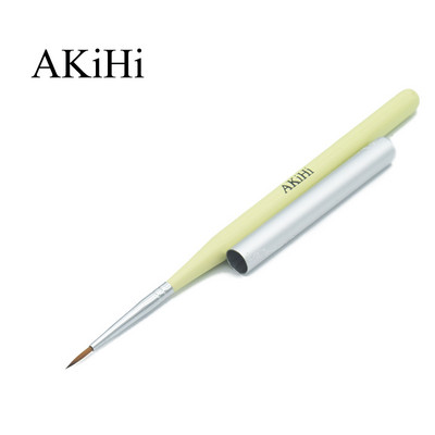 AKiHi 11 mm nagų propileno pigmento dažymo šepetėliai Nail Arts 3D gėlių rašiklio įrankiai su dangteliu