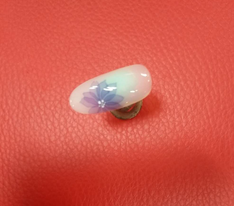 AKiHi 11 mm-es köröm propilén pigment festő ecsetek Nail Arts 3D virágtoll eszközök kupakkal