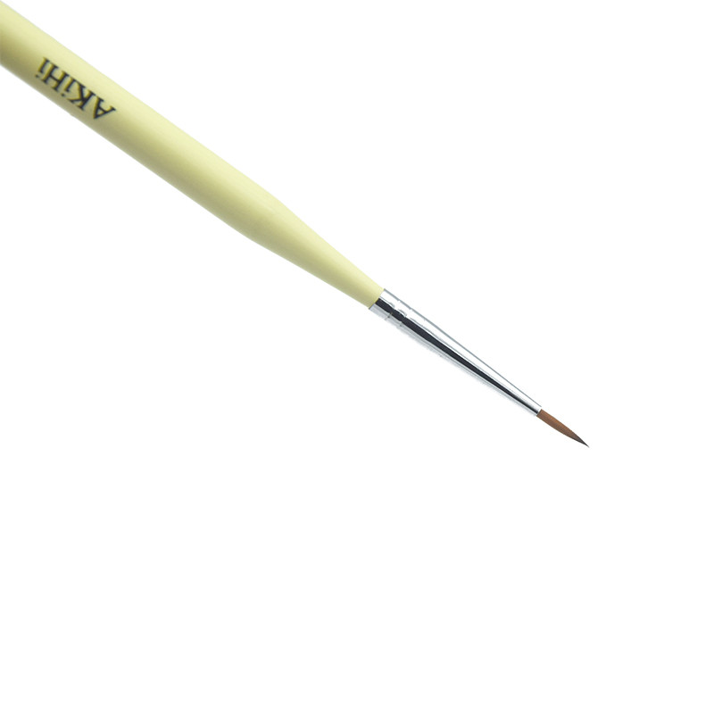 AKiHi 11 mm-es köröm propilén pigment festő ecsetek Nail Arts 3D virágtoll eszközök kupakkal