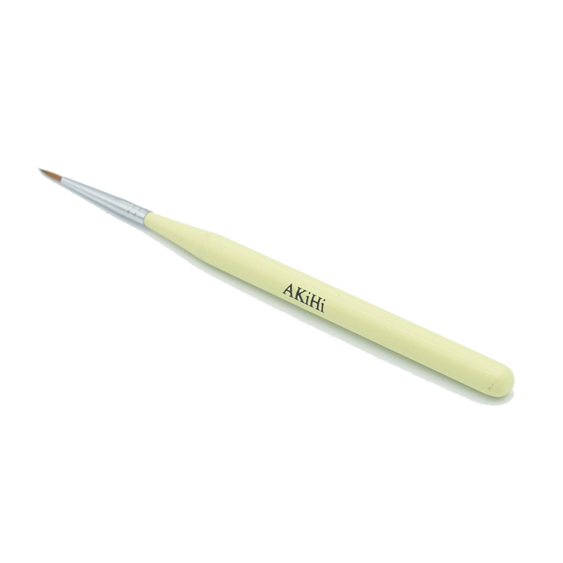 AKiHi 11 mm-es köröm propilén pigment festő ecsetek Nail Arts 3D virágtoll eszközök kupakkal