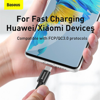 Baseus 100W USB C σε USB Type C Καλώδιο για MacBook Pro Quick Charge 4.0 Fast Charging for iPad Samsung Xiaomi mi 10 Charge Cable