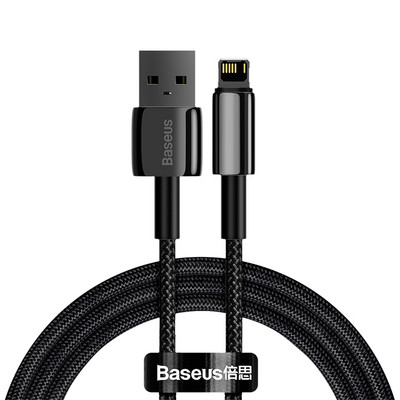 Baseus 2.4A USB-kábel iPhone 14 13 Pro Max XR Xs kábelhez Gyorstöltő kábel iPhone 12 töltő USB-hez a Lighting Data Line-hez