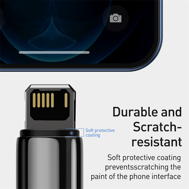 Baseus 2.4A USB-kábel iPhone 14 13 Pro Max XR Xs kábelhez Gyorstöltő kábel iPhone 12 töltő USB-hez a Lighting Data Line-hez