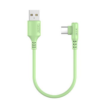 3PCS Elbow 0.25M Super Short 5A Portable Charger Power Bank Type C Cable for Xiaomi Mobile Phone Accessories Charger Usb C Cable